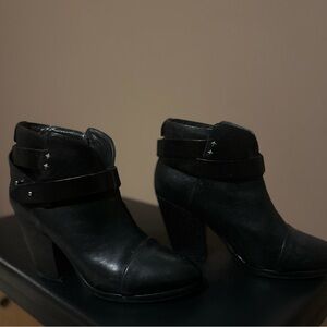 Rag & Bone Black Ankle Booties